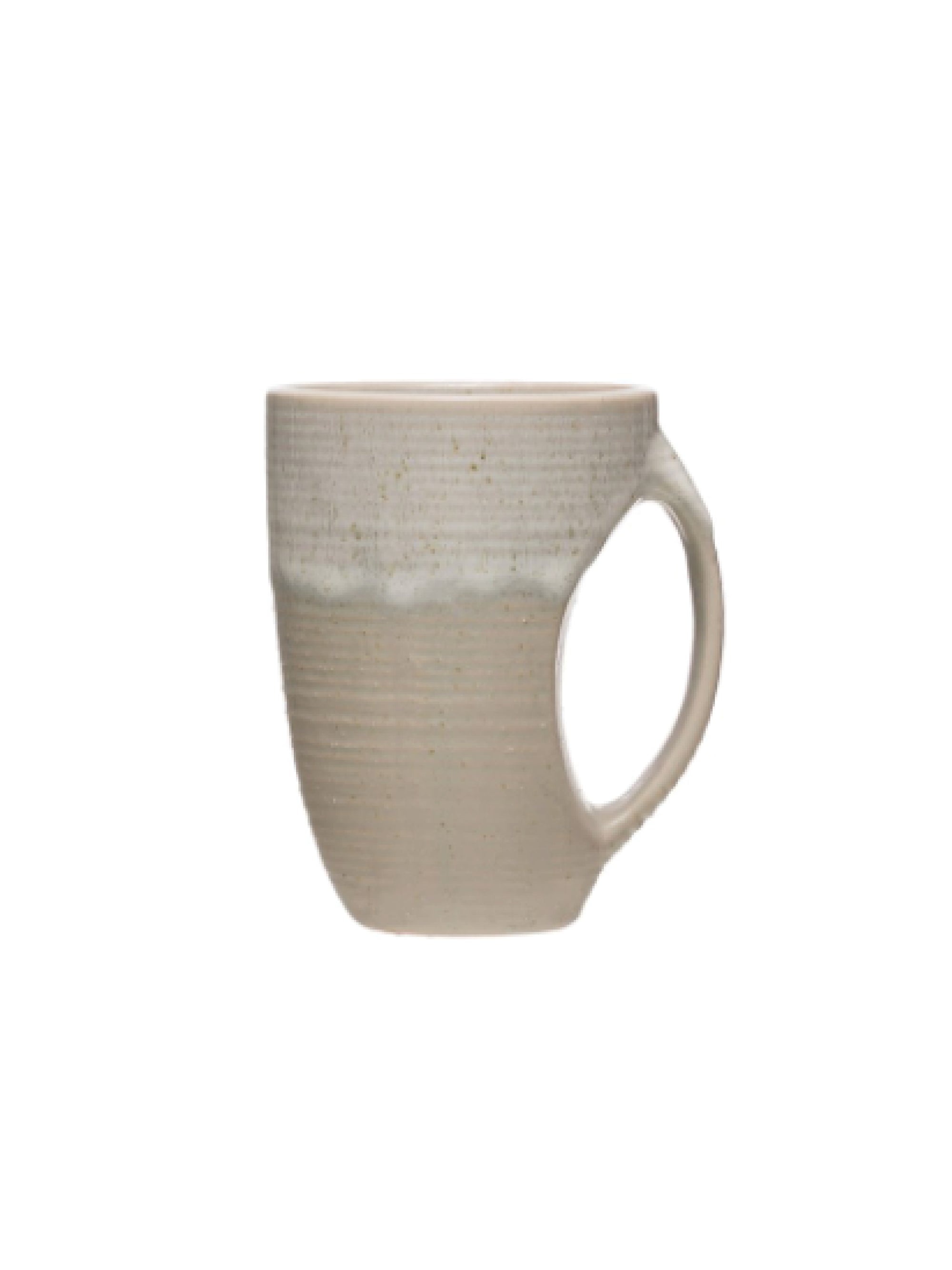 Cut-Out Stoneware Mug