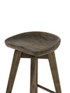 Wooden Swivel Bar + Counter Stool